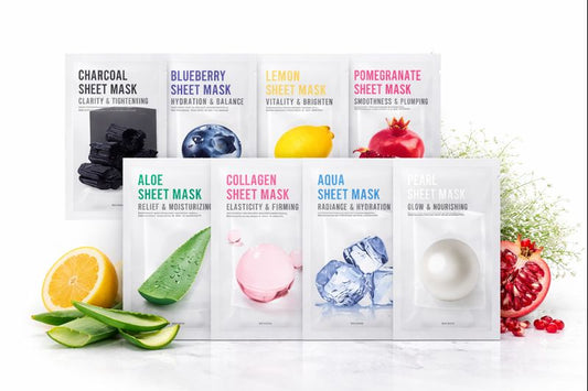 Eunyul Korean Facial Sheet Mask Set – Pack of 8