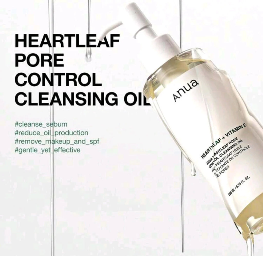 Anua Heartleaf Double Cleansing Set (Oil Cleanser + Foam Cleanser)