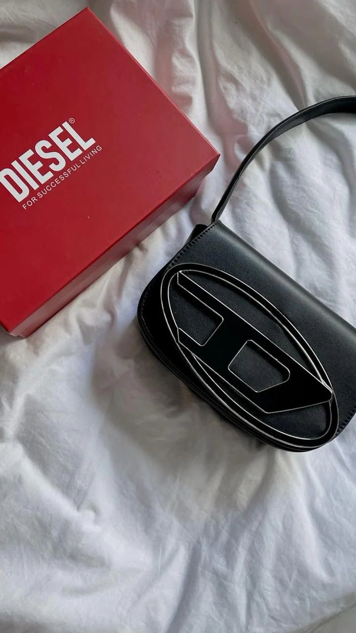 Diesel Luxury Shoulder Bag - Black/White